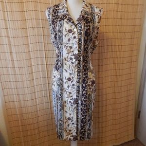 Halston Silk sleeveless button down  - size 16